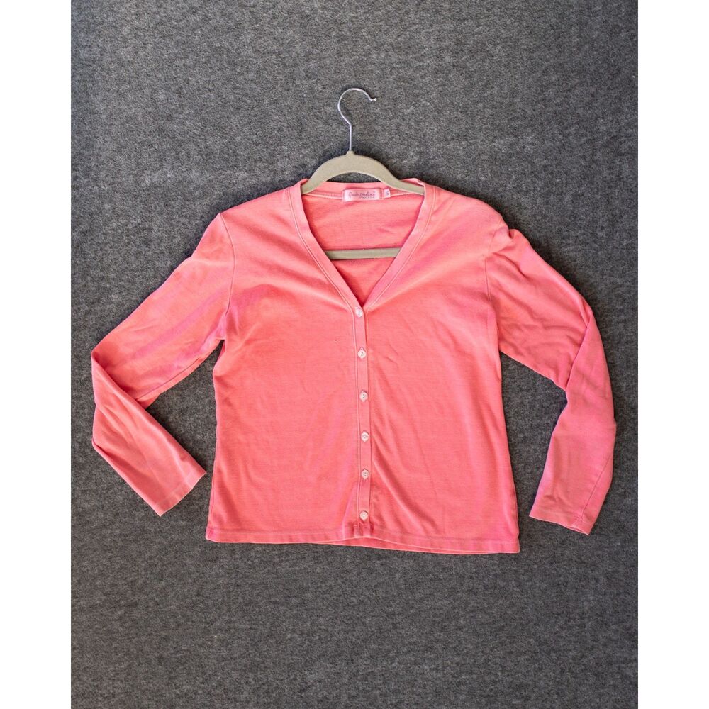 Fresh Produce Made in USA Pink Long Sleeve Cardigan Top Size Small